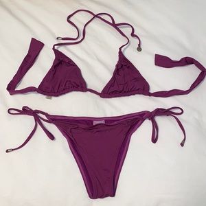 Purple bikini set